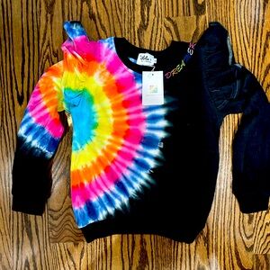 Lola and The Boys Rainbow Tie Dye Ruffle Set, New With Tags, Size 8